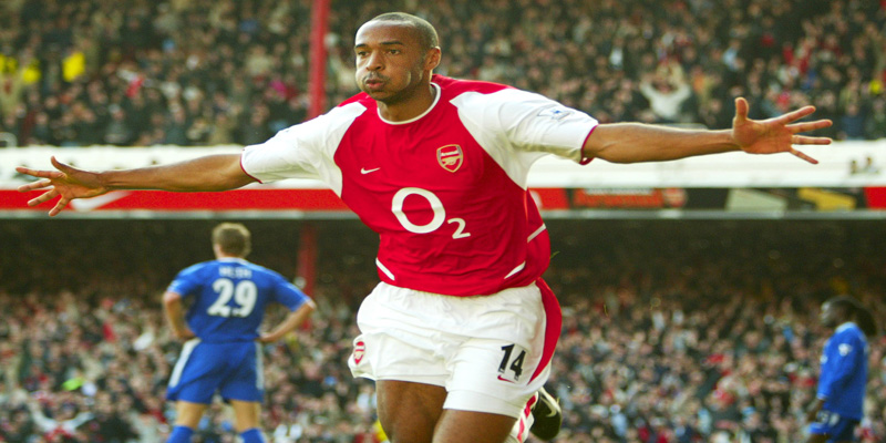 Thierry Henry - tiền đạo xuất sắc nhất Arsenal